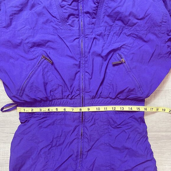 Vintage 80s Tyrolia Reversible Ski Suit Womens One Piece Snowsuit Snow Bib Sz 10 - Picture 7 of 13